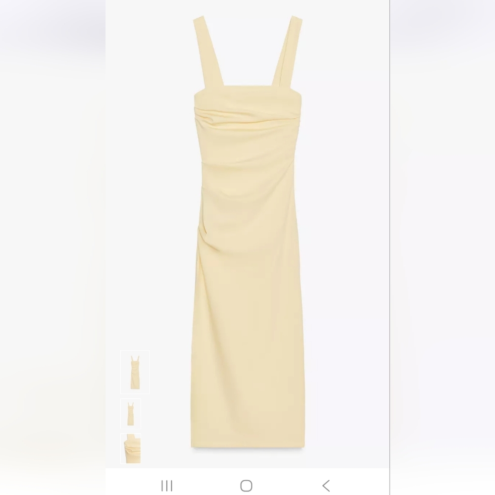 Zara Butter Yellow Dress